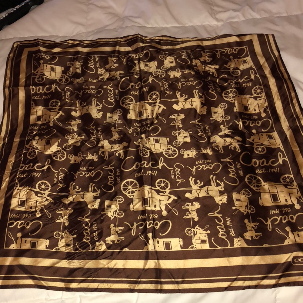 Coach silk scarf